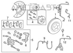 Датчик ABS передній правий Lexus NX200t NX300 NX300h 15-21