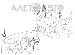 DRIVER, AIR INJECTION CONTROL Toyota Sequoia 08-16