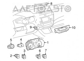 Кнопка зажигания Start-Stop Toyota Avalon 13-18