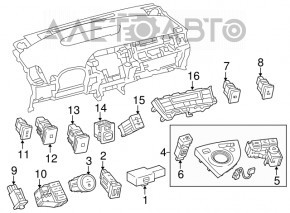 Кнопка запалювання Start-Stop Toyota Prius 30 10-15