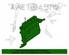 Блок ECU компьютер двигателя Toyota Prius 30 10-15