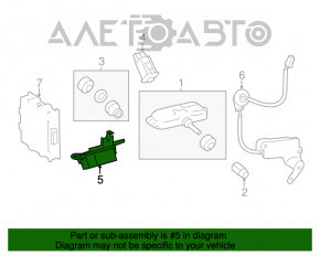 Initiator, tire pressure monitor front Lexus ES300h ES350 13-18