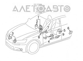 Датчик подушки безпеки задній правий Lexus ES300h ES350 13-18