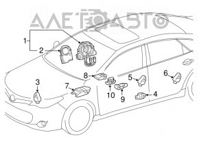 OCCUPANT DETECTION SENSORl Lexus ES300h ES350 13-18