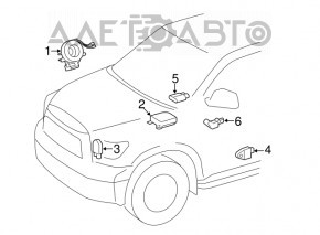 Occupant Sensor Toyota Prius 30 10-12