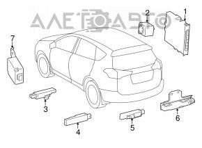 Smart Key Control Module Toyota Rav4 13-18