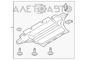 Защита двигателя Audi A4 B8 08-16 новый неоригинал