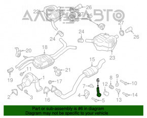 Кронштейн глушителя передний Audi Q7 16-