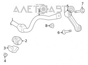 Тяга стабилизатора передняя правая Audi A4 B9 17- новый OEM оригинал