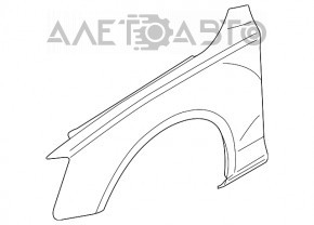 Крило переднє праве Audi A4 B8 08-11 дорест