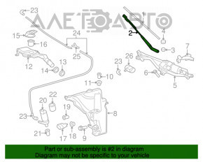 Поводок дворніка прав Audi A4 B8 08-16