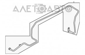 Трубка охлаждения на АКПП масло Audi Q5 8R 13-17 3.0 tfsi