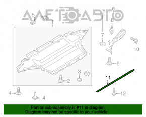 Накладка защиты двигателя Audi Q5 8R 09-17