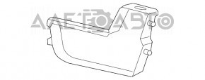Заглушка нижней решетки переднего бампера левая Audi Q5 8R 13-17 рест