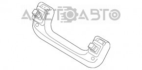 Ручка потолка задняя правая Audi A4 B8 08-16 седан, беж, царапины, без заглушек