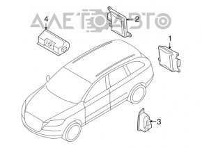 Датчик слепых зон левый Audi A4 B8 13-16 новый OEM оригинал