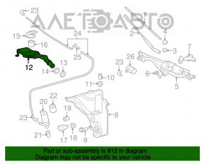 Горловина бачка омывателя Audi A4 B8 08-16 без крышки и фильтра OEM