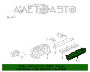 Управління клімат-контролем Audi A3 8V 15-16 дорест без підігріву сидінь