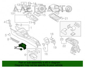 Кріплення шифтера КПП Audi A3 8V 15-20