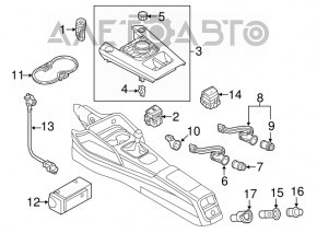 Кнопка Start-Stop Audi A3 8V 15-16 4d