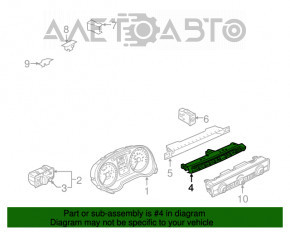 Панель перемикачів Audi A3 8V 15-17 без парктроників, drive select