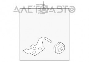 Кронштейн глушника передній правий Audi A4 B9 17- 2.0T без гумки