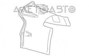 Защита привода переднего правая Audi A4 B9 17-21 алюминий