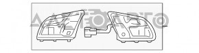 Кнопки управления на руле в сборе Audi A4 B9 17- под подогрев руля