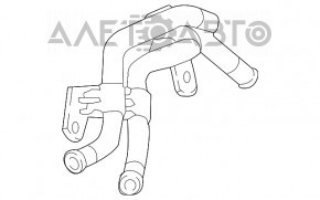 Трубки охлаждения маслянной системы Audi A4 B9 17- 2.0T