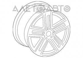 Диск колесный R17 Audi A4 B9 17- бордюрка