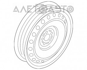 Запасне колесо докатка Audi A4 B9 17-R19 125/70