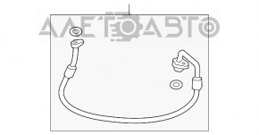 Трубка кондиционера компрессор-печка первая Audi A5 F5 17- 2.0T
