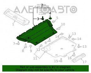Защита двигателя Audi A4 B9 17-19 надрывы