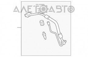 Трубка кондиціонера компресор-пічка третя Audi A5 F5 17-2.0T коротка