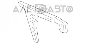 Крепление заднего бампера на крыле левое Audi A4 B9 17-