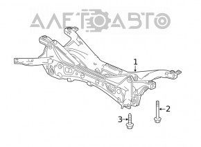 Болт крепления заднего подрамника 2шт комплект Honda Insight 19-22 12х45