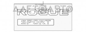 Эмблема Rogue Sport двери багажника Nissan Rogue Sport 17-19