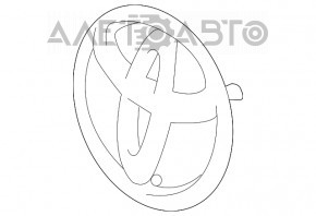 Емблема решітки радіатора grill Toyota Avalon 13-15 дорест