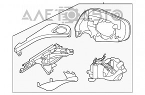 Дзеркало бічне Subaru Outback 20-