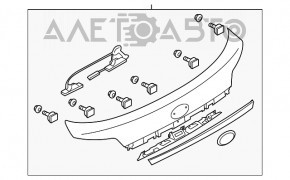 Планка підсвічування номера дверей багажника Subaru Outback 10-14 під камеру