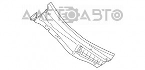 Решетка дворников правая пластик Subaru b10 Tribeca