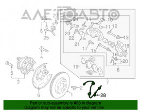 Провід датчика ABS задній лівий Hyundai Elantra AD 17-20