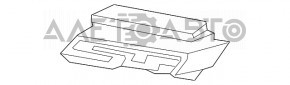 Емблема нижніх грат переднього бампера Chevrolet Camaro 16- SS з підставою