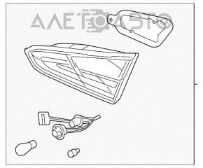 Ліхтар внутрішній кришка багажника лівий Kia Forte 4d 17-18 рест галоген новий неоригінал