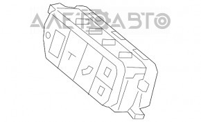 Блок кнопок передней панели Kia Niro 17-19 HEV, PHEV черный, с BSM, без слежения за полосой