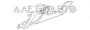 Накладка коліна водія Chevrolet Bolt 17-21 сіра