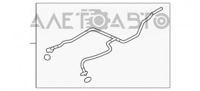 Трубка системы вентиляции ож Porsche Panamera 10-16 4.8 новый OEM оригинал