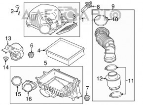 Воздуховод Buick Encore 13-19