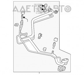 Трубка кондиционера печка-конденсер Buick Encore 13-15