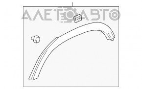 Накладка арки крыла задняя правая Buick Encore 13-19